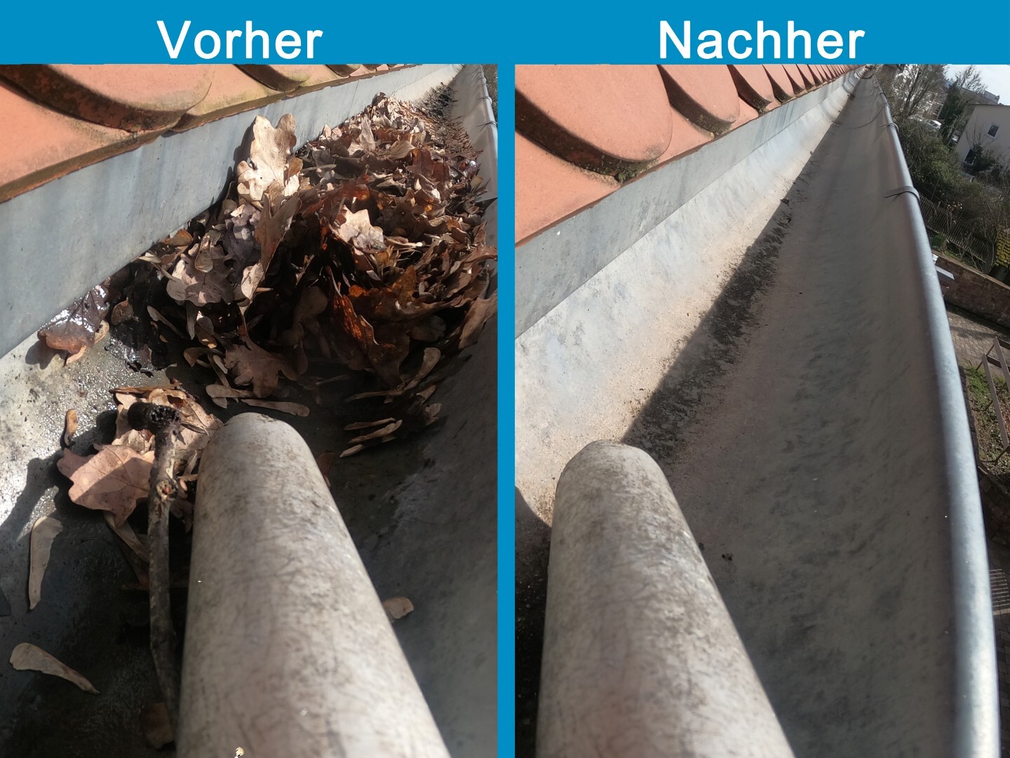 allesklar Gebaeudereinigung Dachrinnenreinigung  Regenrinnenreinigung Darmstadt