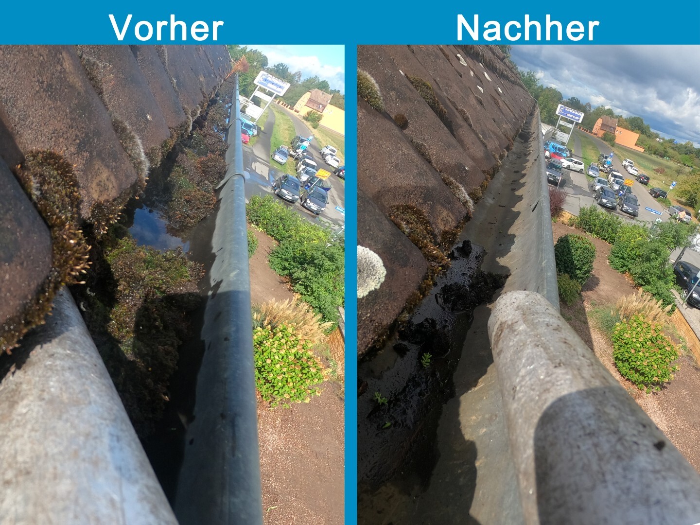 allesklar Gebaeudereinigung Dachrinnenreinigung  Regenrinnenreinigung Weinheim