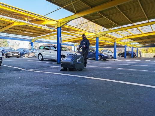 allesklar Gebaeudereinigung Parkplatzreinigung  Gehwegreinigung Viernheim