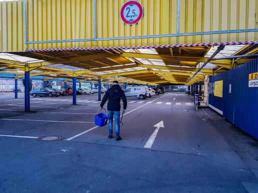 allesklar Gebaeudereinigung Parkplatzreinigung  Gehwegreinigung Lorsch