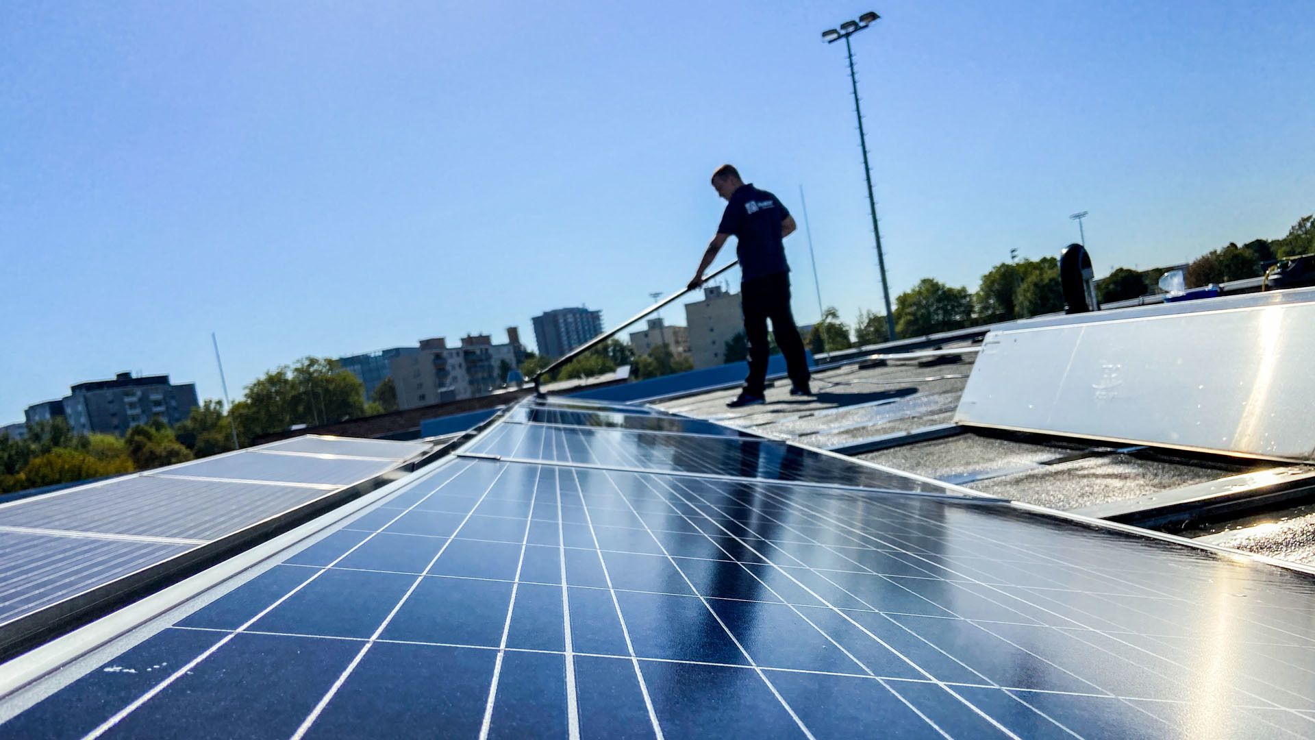 Photovoltaik-Reinigung und Solarreinigung
